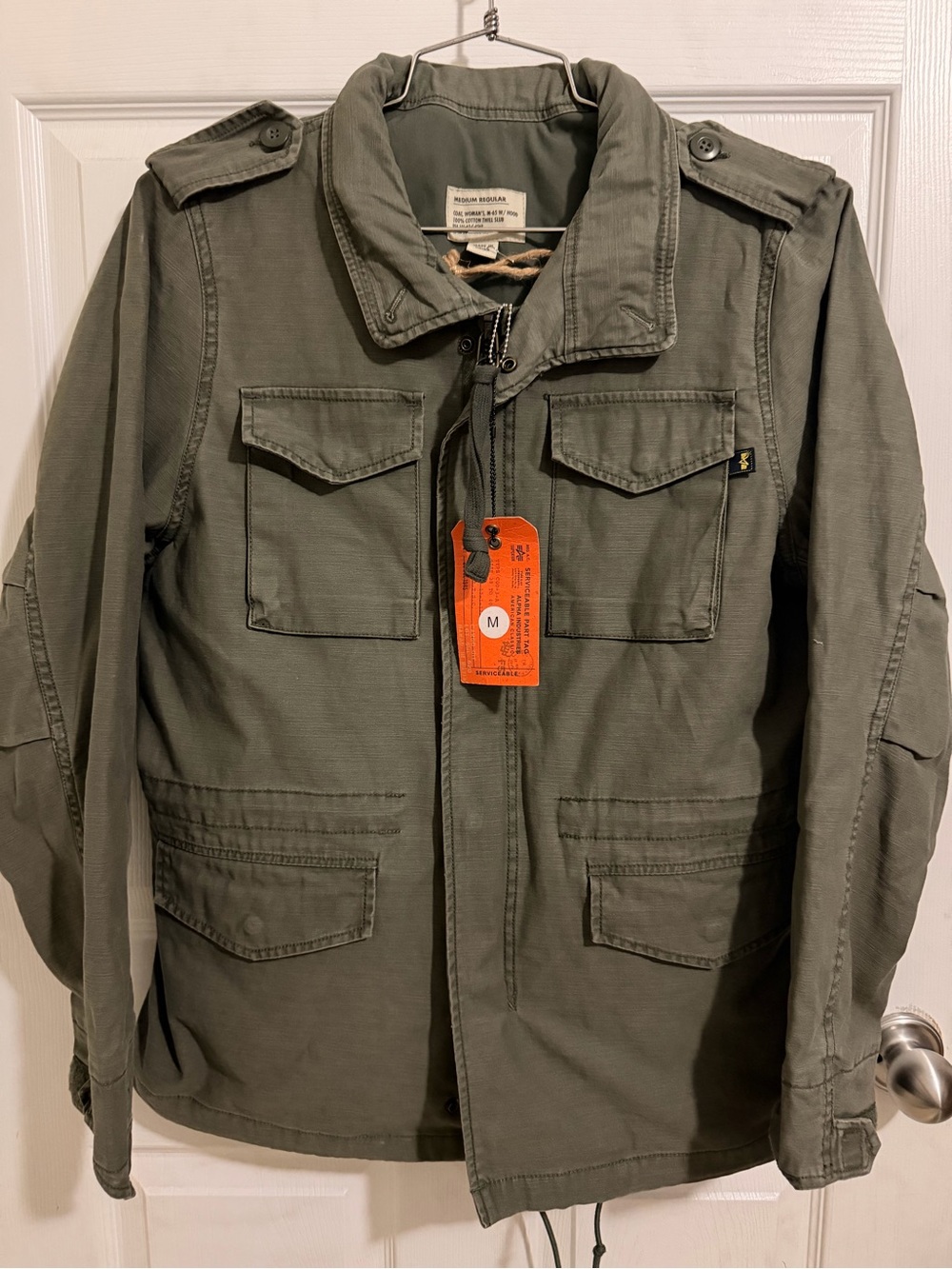 Alpha Industries Olive Green Military Field Jacket